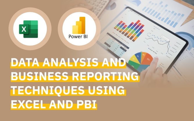 تحليل البيانات وتقنيات تقديم التقارير التجارية  باستخدام